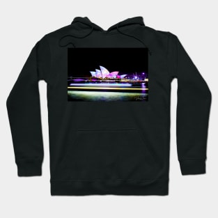 Sydney Opera House during the Vivid Festival. Hoodie